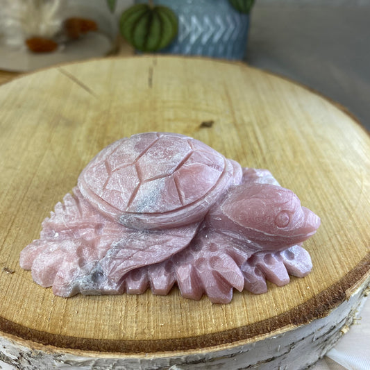 Rosa Opal Schildkröte | Carving