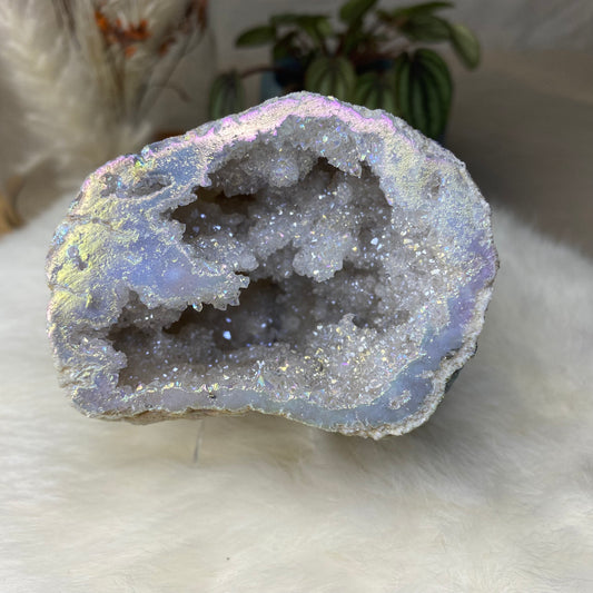 Aura Quarz Geode | Cluster