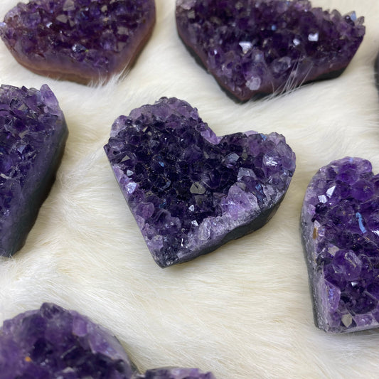 Amethyst Herz Cluster