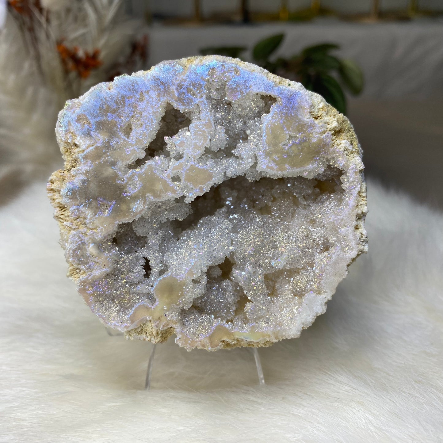 Aura Quarz Geode | Cluster