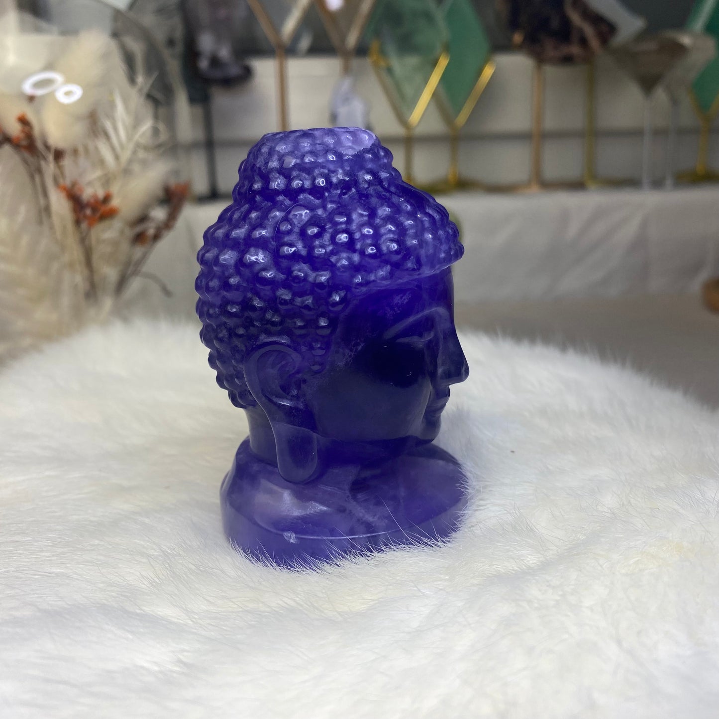 Fluorit Buddah Carving